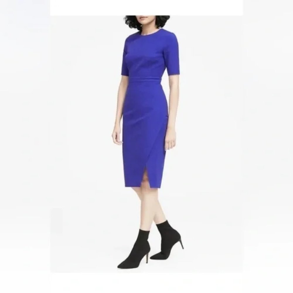 Royal blue sheath dress